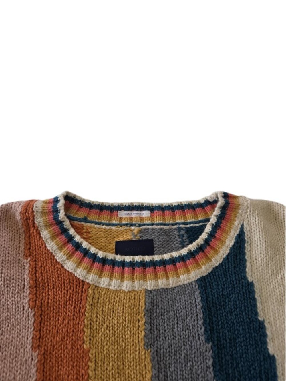 Mother The Itsy Crop Jumper Sweater Cotton Hypnotize Me Multicolor L - Picture 5 of 14
